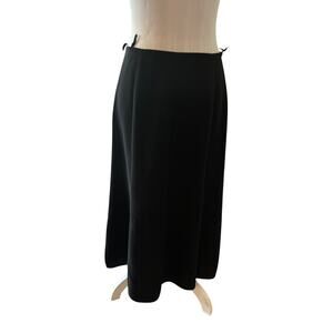 Dresses Unlimited Black Lined Midi Skirt Size 8